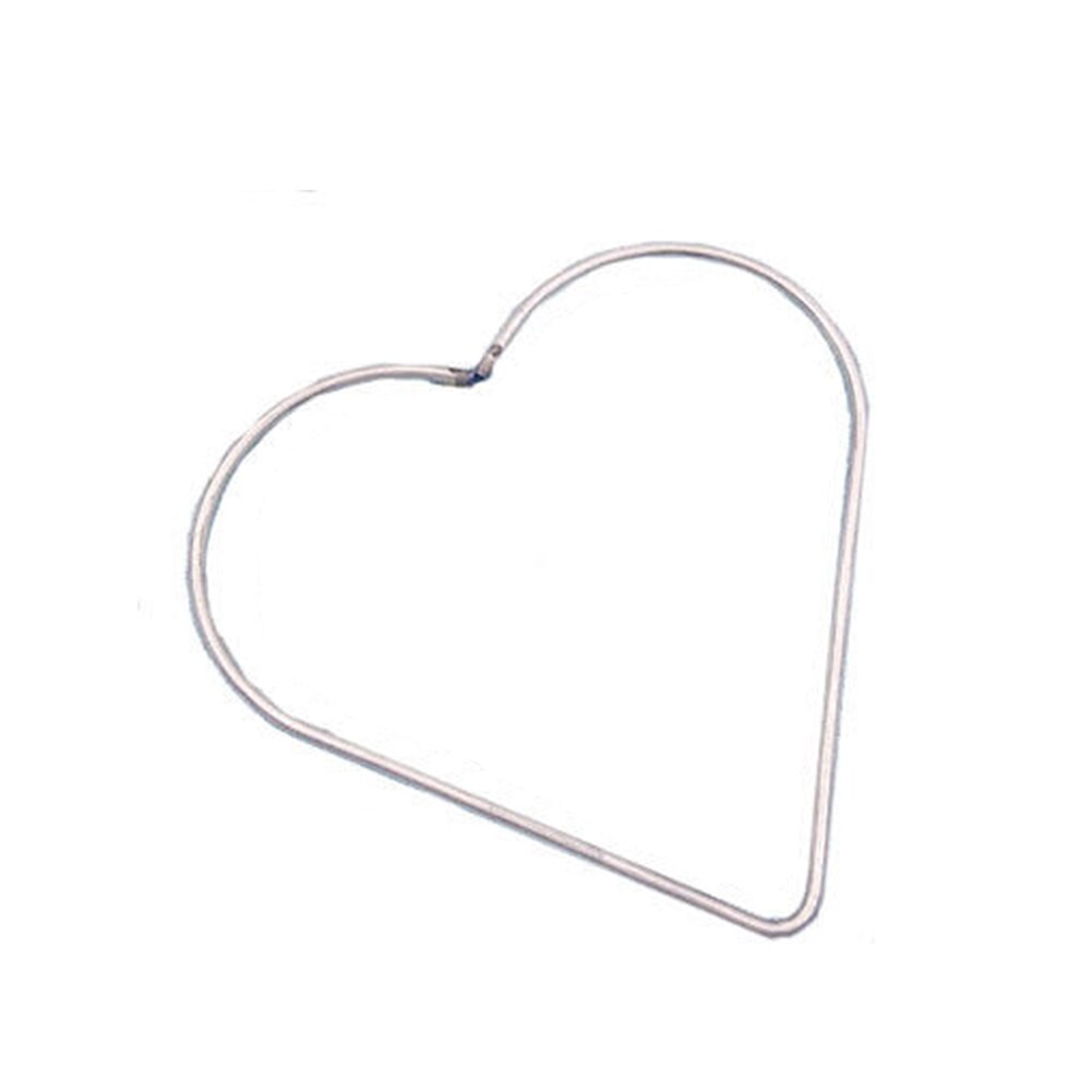 Craft Welded Decorations Supplies Metal Hoop Five-pointed Star Love Heart DIY Parts Metal Hoop: Heart 80mm