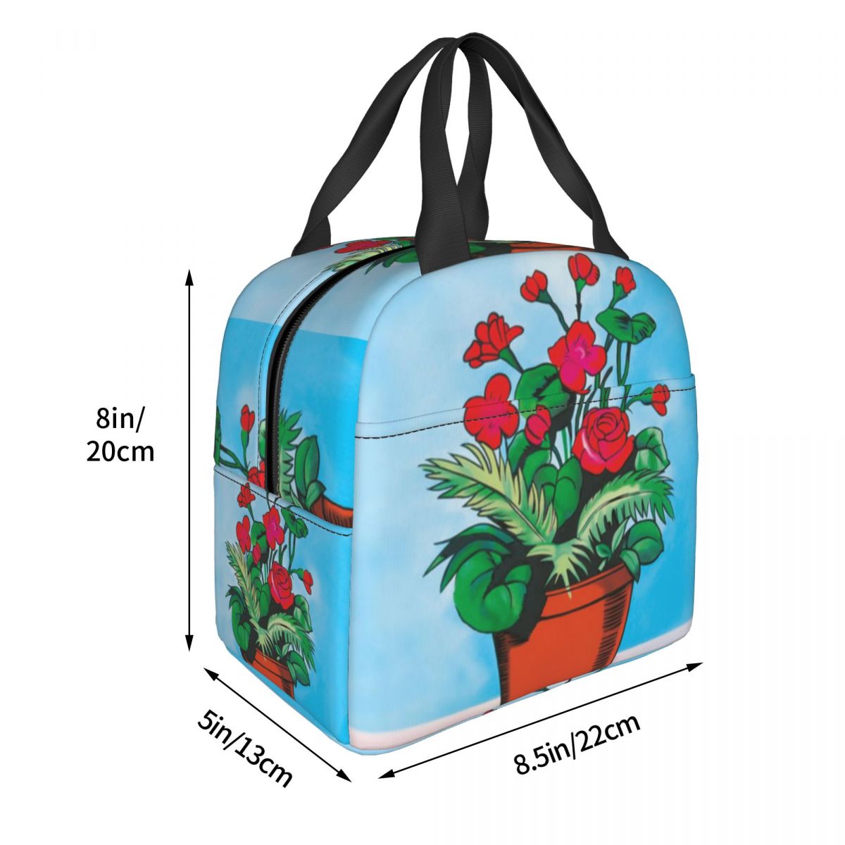Custom La Maceta Flower Pot Loteria Card Mexican Bingo Lottery Insulated Lunch Bag for Women Leakproof Thermal Cooler Bento Box