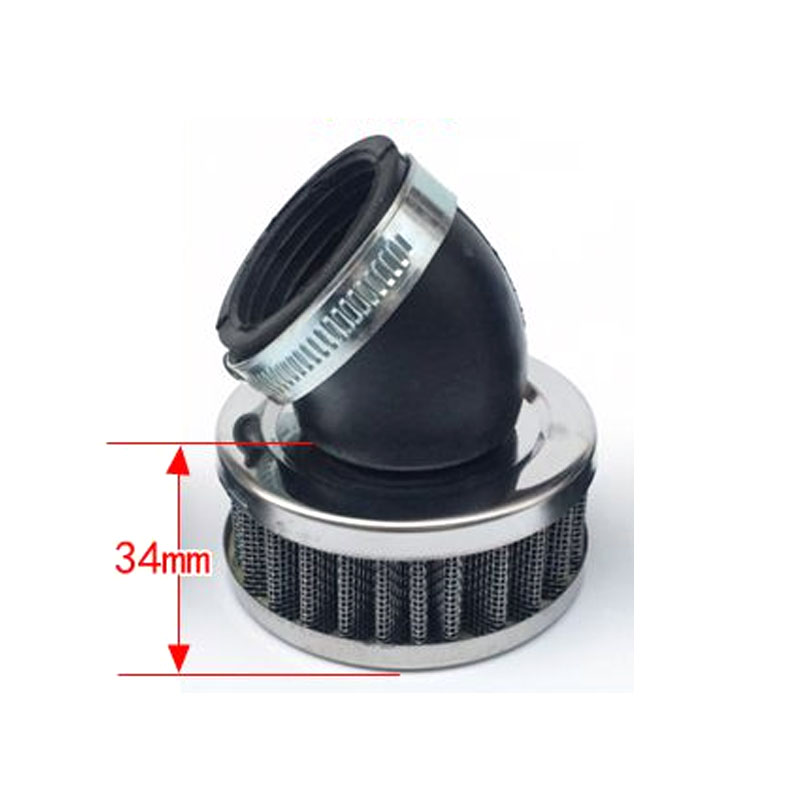 Motorsykkel rundt luftfilter 35mm 38mm 42mm 45mm 48mm 50mm rett skrå rett vinkel til 110cc 125cc 150cc 200cc 250cc: Fas 48-50mm