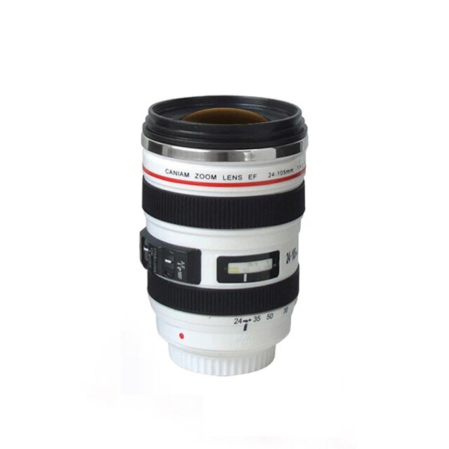Koffie Mok 24-105Mm 1:1 Camera Lens Zes Generatie Van Creatieve Emulatie Mok (Met Deksel): White 02 no box