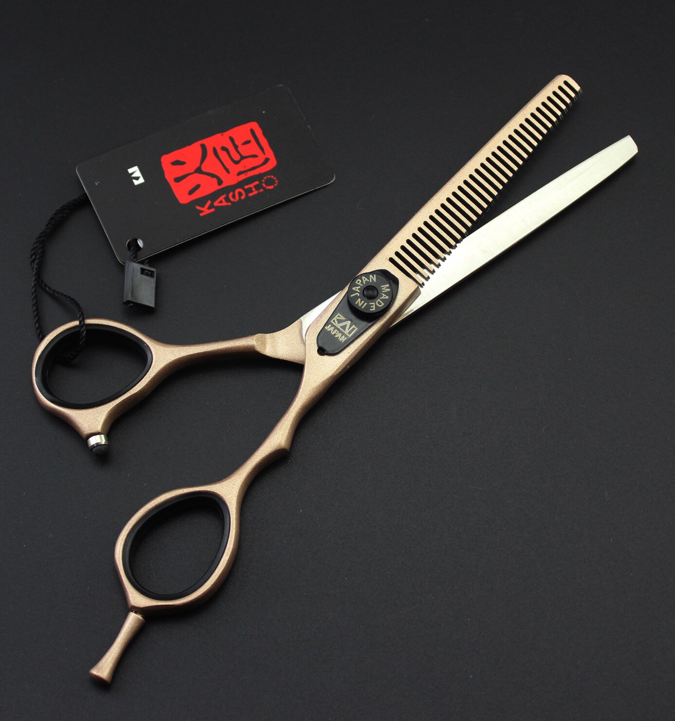 Professionelle 6 zoll Haar Schere Salon Friseur Barber Schere Schneiden Verdünnung Styling Werkzeug: KS-6 Goldthinning