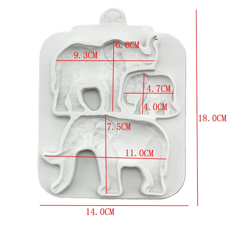 Ebene Löwir, Elefant Und Giraffe Familie Dschungel Blätter Fondant Kuchen Dekorieren Silikon Schimmel Zucker Schokolade Backen Werkzeug: ZJ1627