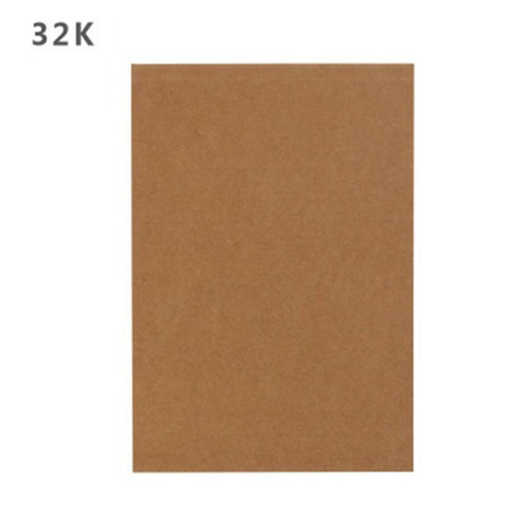 Pure Color Kraft Paper Sketchbook Schoolchildren Stationery Glue Up Draft Notebook Thick Notepad Sketchbook: Type 6