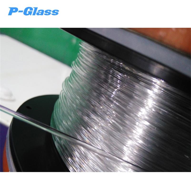 Glasfiber 1.75mm høj transparens p-glas filament, komposit 3d printer filament bedre end abs pla: Gennemsigtig 1kg