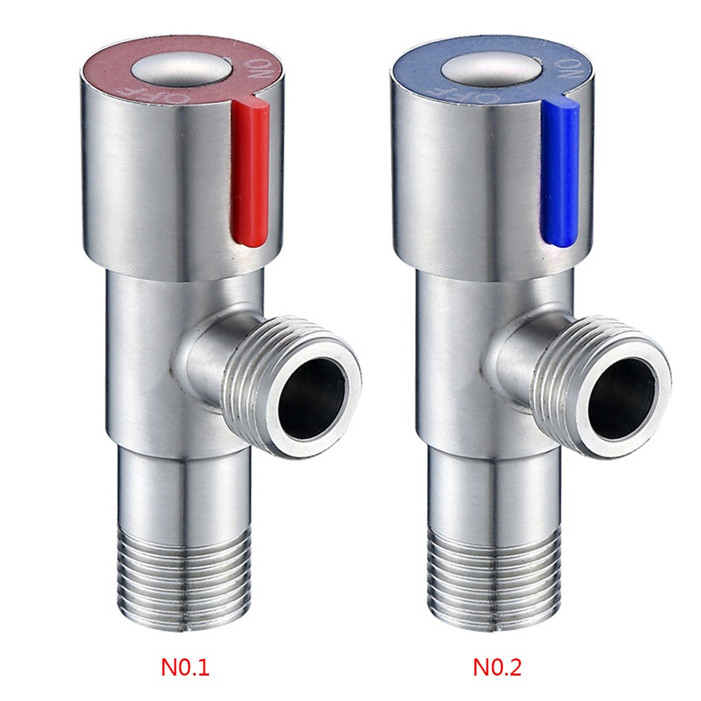 Recableght Toilet Sink Stainless Steel Angle Valve Cold Water Stop Material Durable Bathroom Basin Faucet Valve