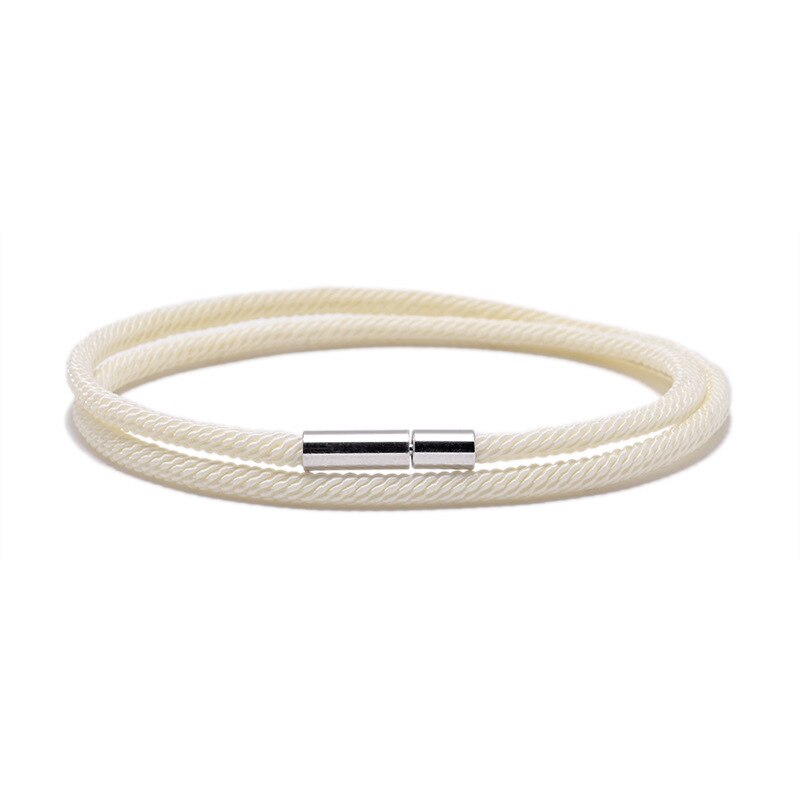 Coppia di braccialetti in corda di milano nuovi modelli di esplosione transfrontaliera fibbia doppio strato milano linea bracciali in corda a mano per donna: 01
