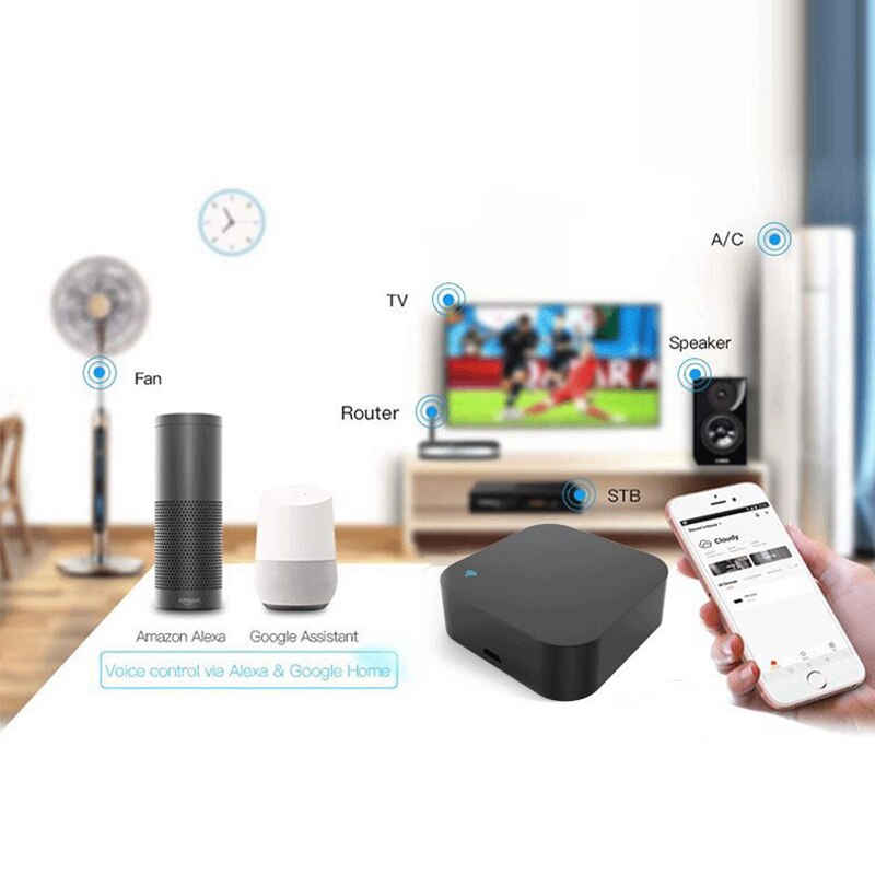 Smart Wireless WiFi-IR Remote Controller Tuya/Smart Life APP WiFi Infrared Remote Controller Air Conditioner TV