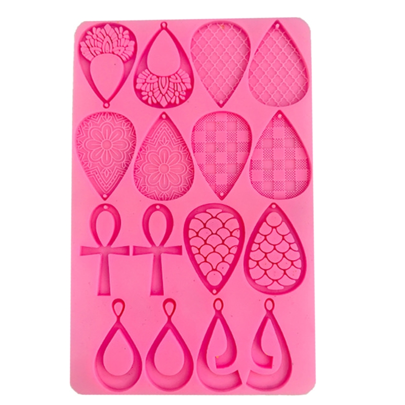 Kropla wody kolczyki żywica epoksydowa formy biżuteria wisiorki silikonowe formy DIY rzemiosło odlewania narzędzia: Default Title