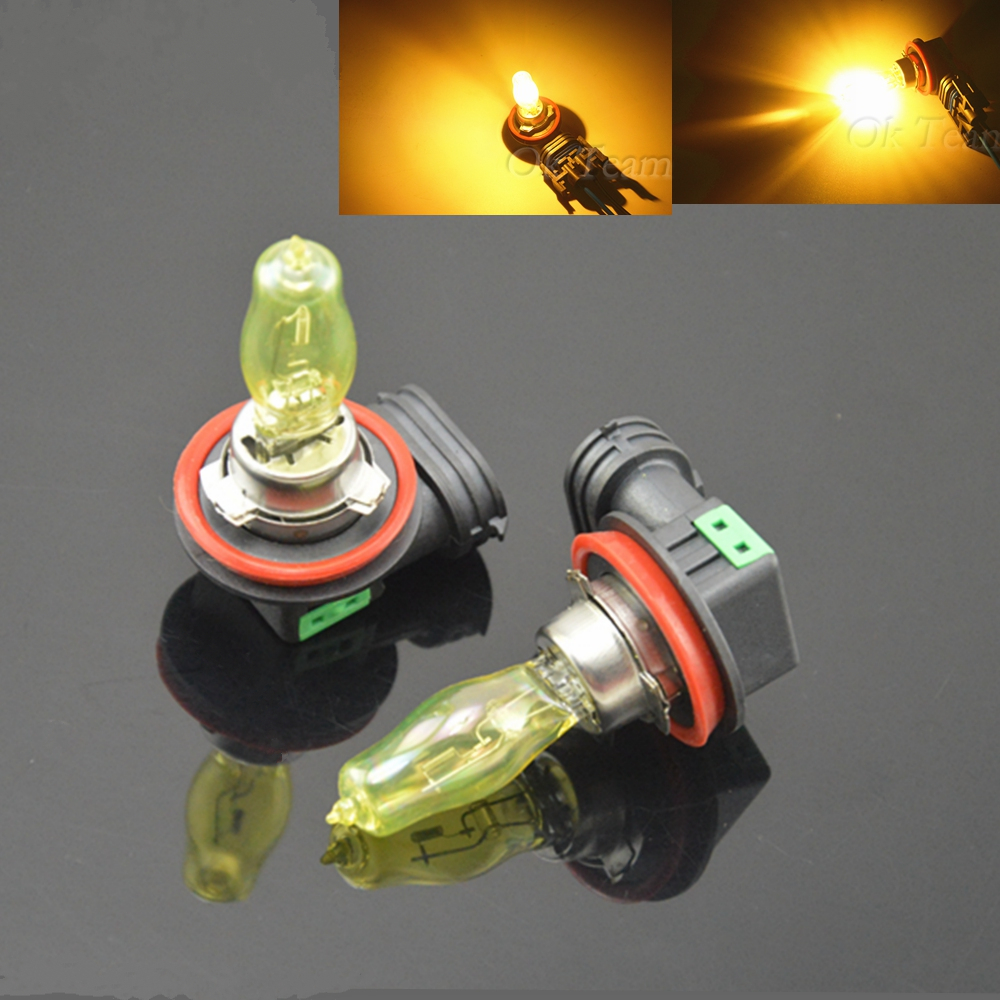 2 stücke H4 100W 12V Gelb 3000k Halogen Auto Kopf Licht Globen Lampen Lampe Nebel Licht Quarz glas Auto Licht Auto Lampe H1 H3 H7 H11