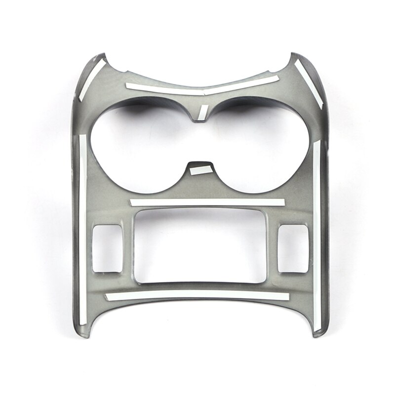 Chrome For Nissan Qashqai J11 ABS Carbon Look Water Cup Holder Cover Frame Trim accessories