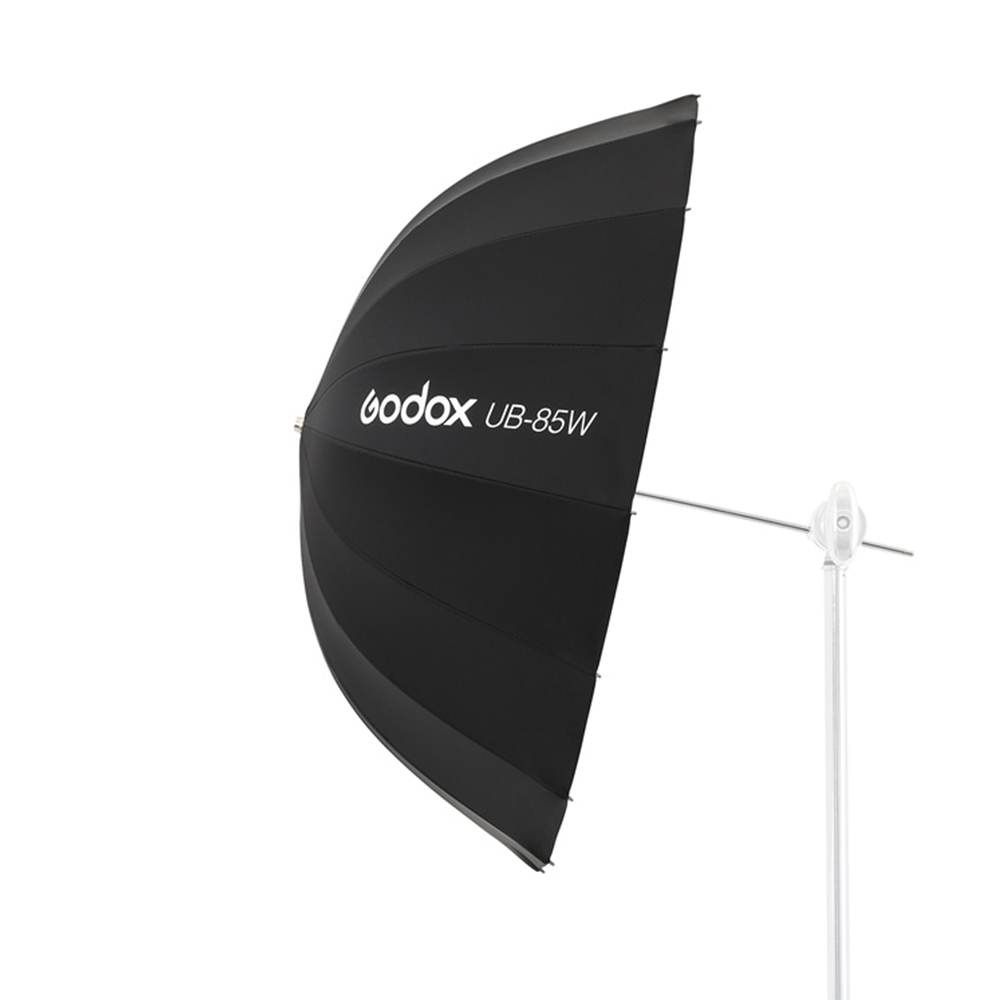 Godox UB-85W 33.5in 85Cm Parabolische Zwart Wit Reflecterende Paraplu Studio Licht Paraplu Met Zwart Zilver Diffuser Cover Doek