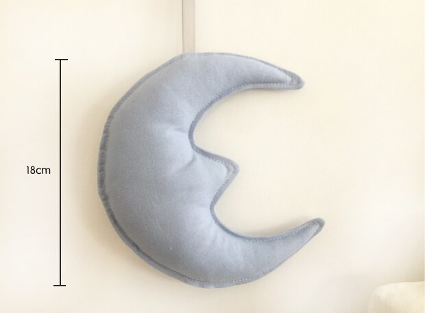 Clouds Hanging Decor Star Moon Baby Tent Mosquito Net Decoration Kids Photography Accessories Baby Room Decorations for Children: Moon