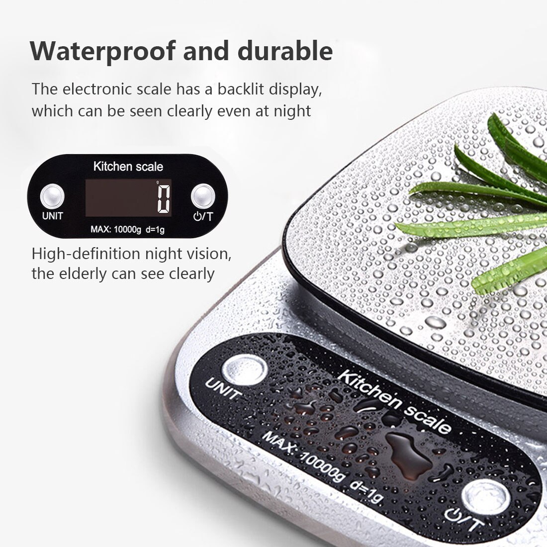 Smart LED Digital Kitchen Scale 10kg Food Scale Multifunctional Electronic Scale High-precision Baking Scale Family Essential