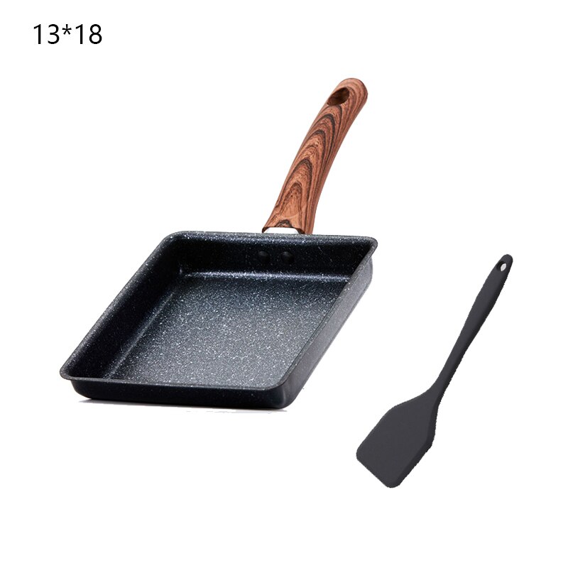 Tamagoyaki Fry Egg Square Japanese Non Stick Frying Pan Aluminum Pot Kitchen Cookware Cooking Pan Steak Scrambled Eggs Wok: A