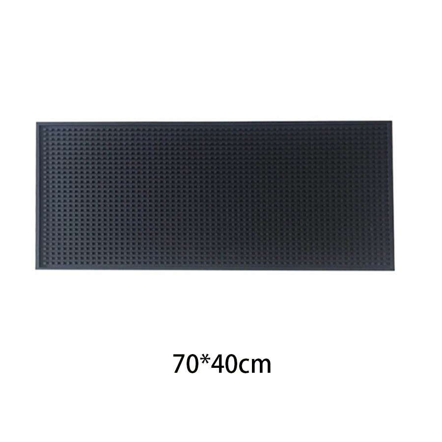 OEM service soft eco-friendly silicone PVC rubber bar mat: 70-40cm