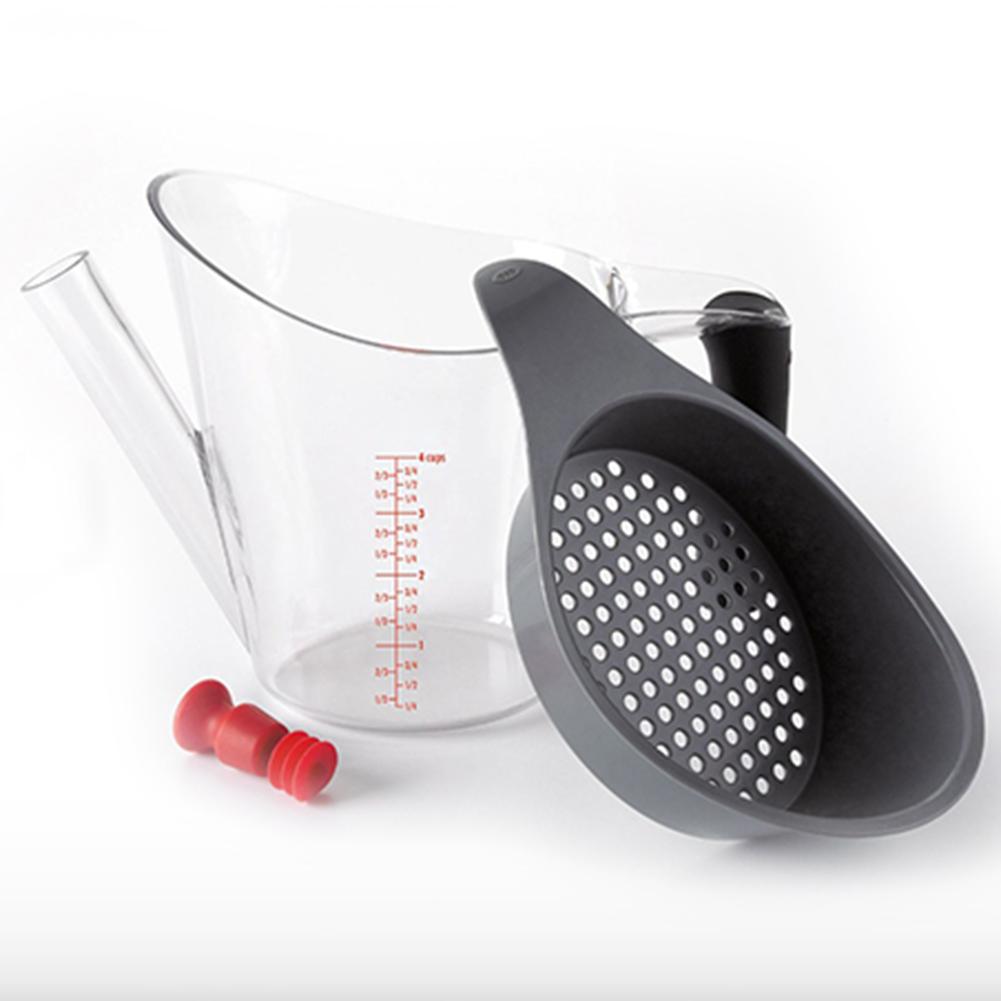 Multifunctional Good Grips With Scale Fat Gravy Separator Gravy Measuring Cup Wake-up Meat Pot Soup Collection Kitchen Tools