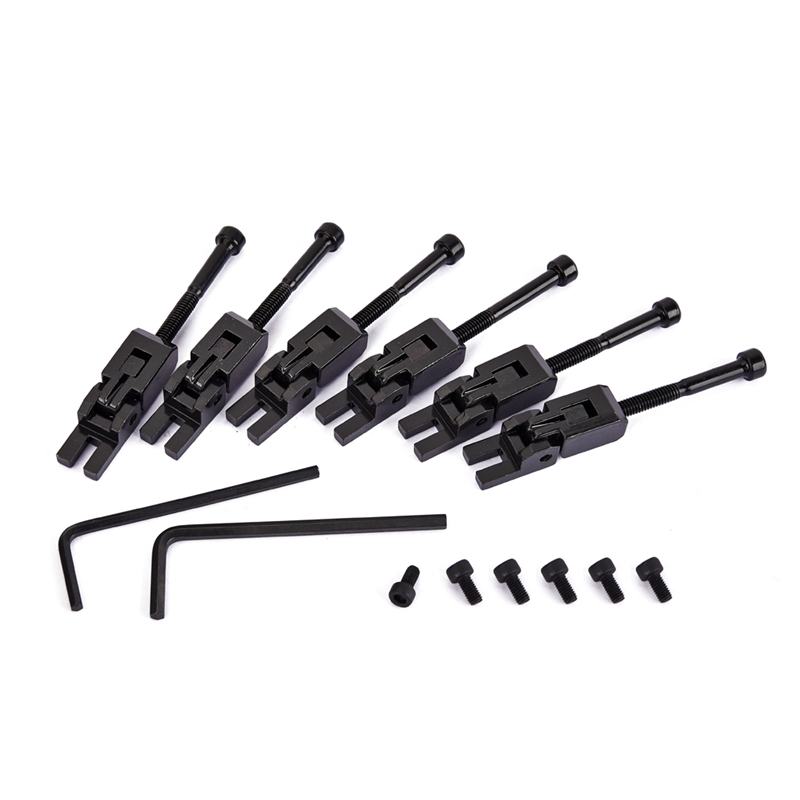 6 stk metal guitar låste strengsadler til floyd-rose tremolo bridge dele