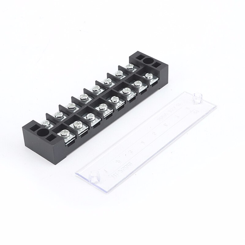 1Pcs Dual Row Screw Terminal Block Strip 600V 25A TB-2503/TB-2504/TB-2505/TB-2506/TB-2508/TB-2510/TB-2512 Optional
