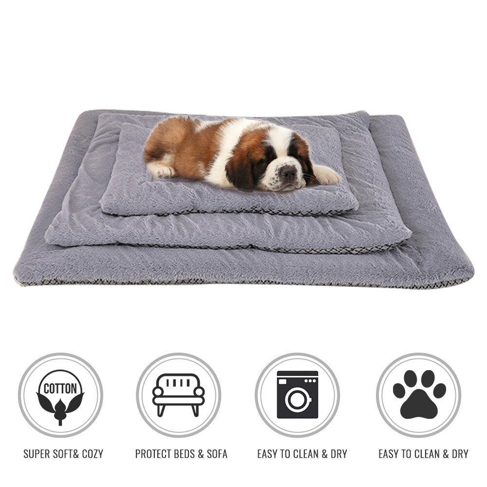 Ben sällskapsdjur säng varmt sällskapsdjur sänglinne för liten medelstor hund mjuk sällskapsdjur säng för hundar tvättbar huskatt valp bomull kennel tvätt  #15