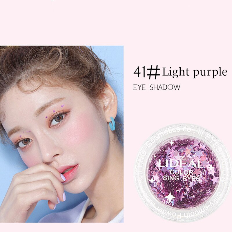 Flerfärgad diamant glitter ögonmakeup kind nagelkonst dekoration paljetter hud highlighter ansikte festival smink kosmetika tslm 1