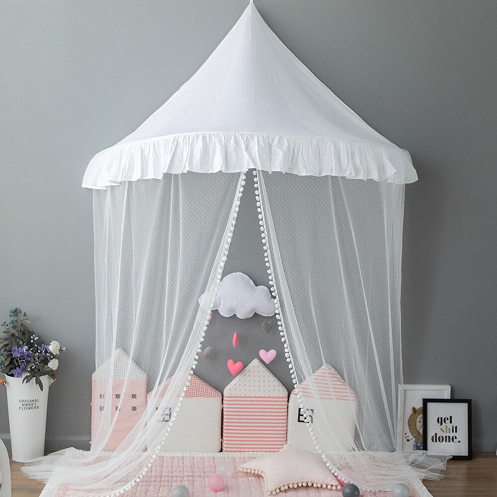 Bambini Tenda Casa Del Bambino Letto A Baldacchino Tende Principessa Playhouse Del Bambino Della Ragazza Culla Baldacchino Netto Letto Cupola Baldacchino Tenda Dei Bambini Decor Bambini tenda del gioco