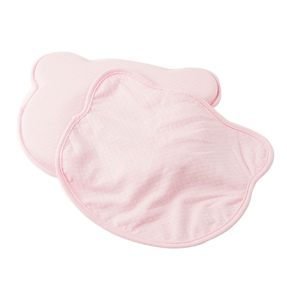 Algodão cabeça do bebê shaping travesseiro deslizamento de enfermagem do bebê espuma de memória capa de almofada de amamentação fronhas capas de cama infantil slipcover: Pink Pillow Cover