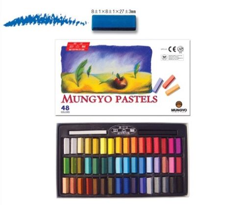Mungyo myk pastell 24 32 48 64 levende farger halv størrelse til kunstnere studenter krittpasteller kunstforsyning: 48 farger