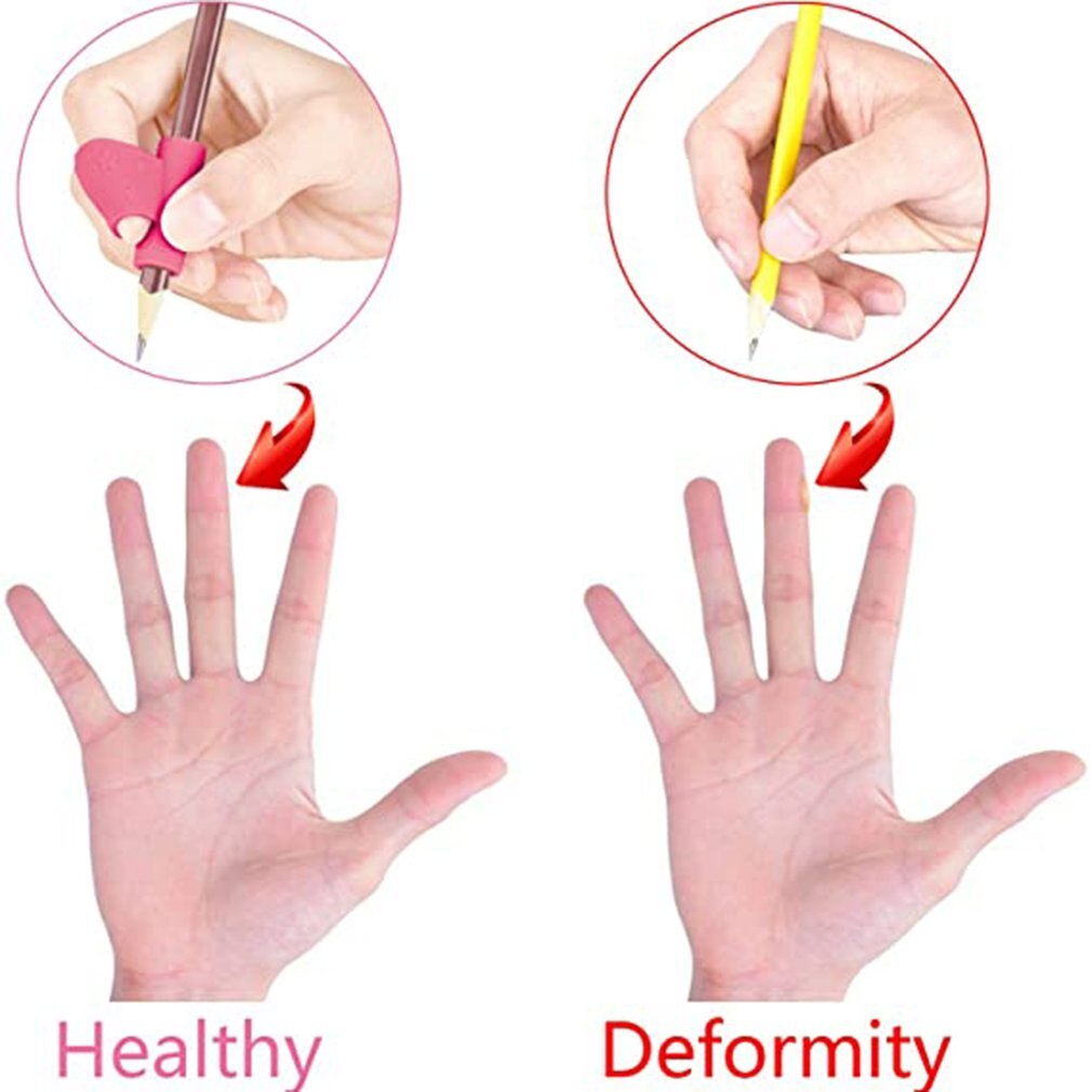 3 pièces En Silicone Aide À L'écriture Poignée pour Enfants Crayon Poignées Enfants D'apprentissage Tenir Le Stylo D'écriture Posture Correcte Porte-Crayons Outils
