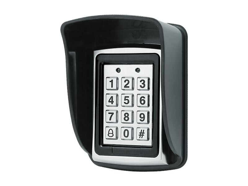 RFID Metall Zugriff Kontrolle em Kartenleser Tastatur mit 10 em4100 keyfobs wasserdichte protecter abdeckung Für Tür Zugriff Kontrolle System: Tastenfeld mit Startseite