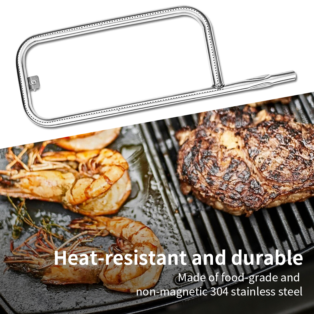 60040 Brenner Ersatzteil Grillbrenner aus Edelstahl 304 Ersatzteil 17-Zoll-Gasgrill Ersatzteil für Weber Q100 Q120