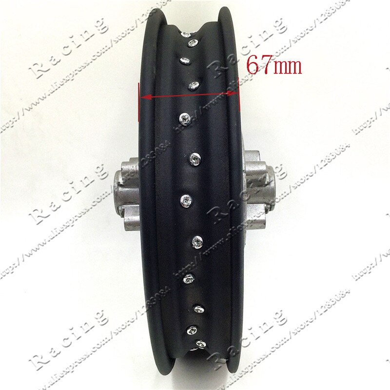 Cercle de jante en fer de moto 1.85-12 pouces pour moto hors route, 80 / 100-12 pouces