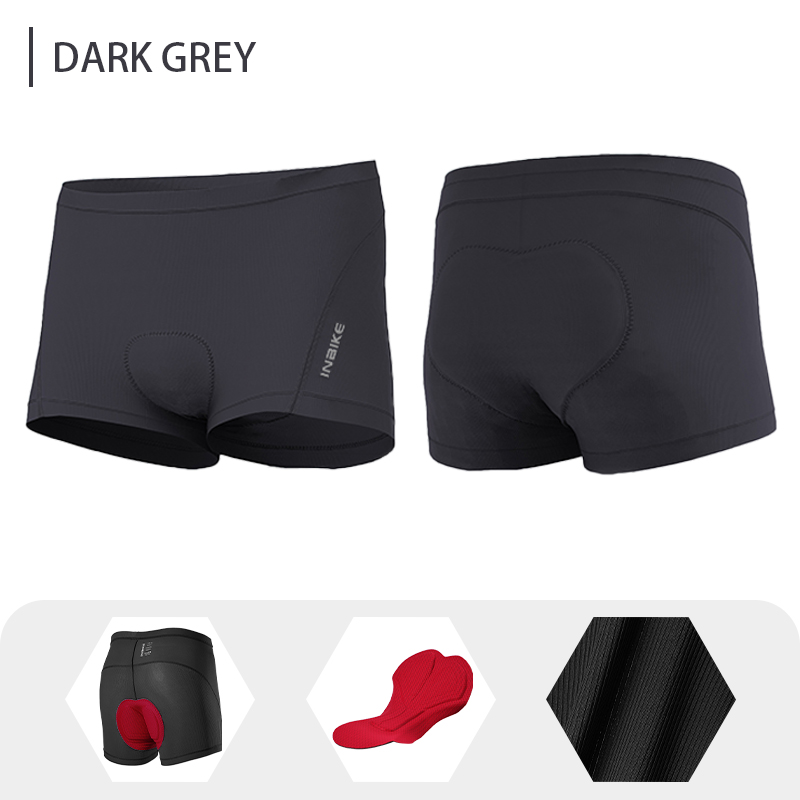Inbike – atmungsaktive radhose für herren mit , 3d gelpolstern, stoßdämpfende fahrradunterwäsche, mountainbike- und rennradunterwäsche: S / Schwarz