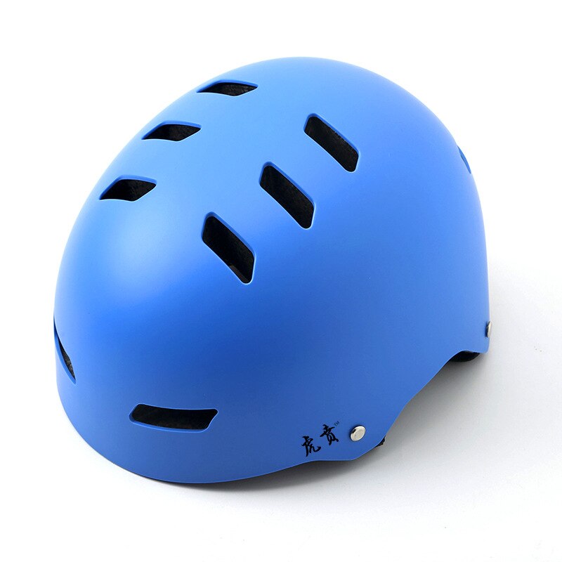 Verstelbare 54-62 outdoor bergbeklimmen verstelbare hoofd klimfiets reddingsvest rivier veiligheidshoed driften skatehelm: Blauw