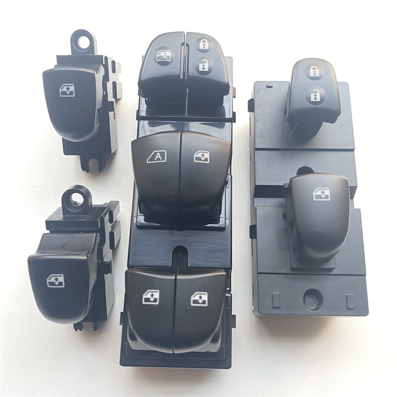 Starter Electric Power Window Switch With White Light For Renault Kadjar all 7 led lights will be on