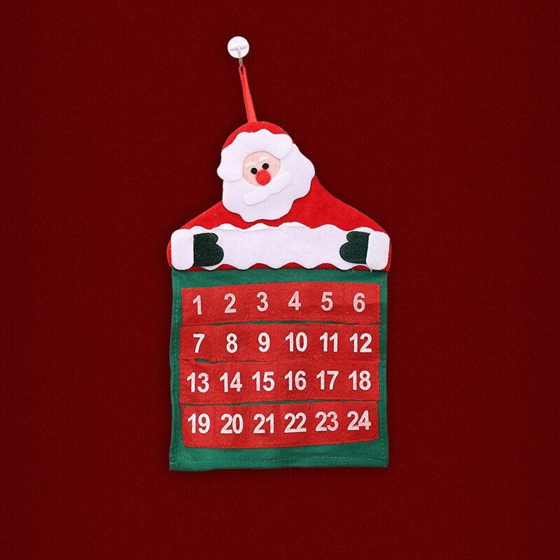 Luanqi julkalender jultomten julhängande dekorationer vägghängande dekor härlig billig kalender gott år