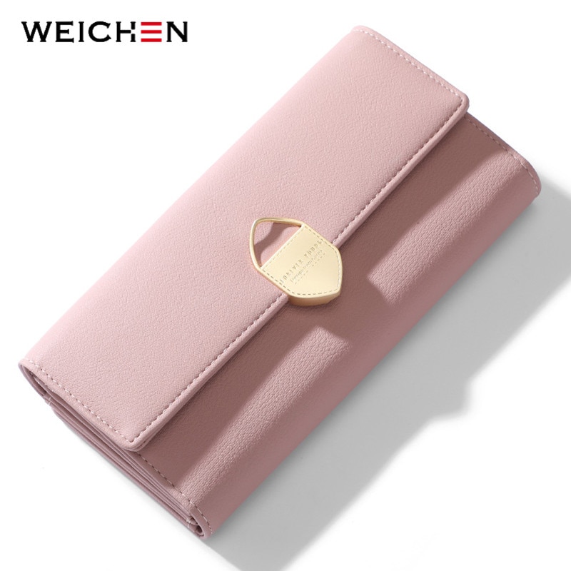 WEICHEN-portefeuille Long pour femmes, motifs géométriques, plusieurs départements, portefeuille, pochette, cartes, étui à téléphone