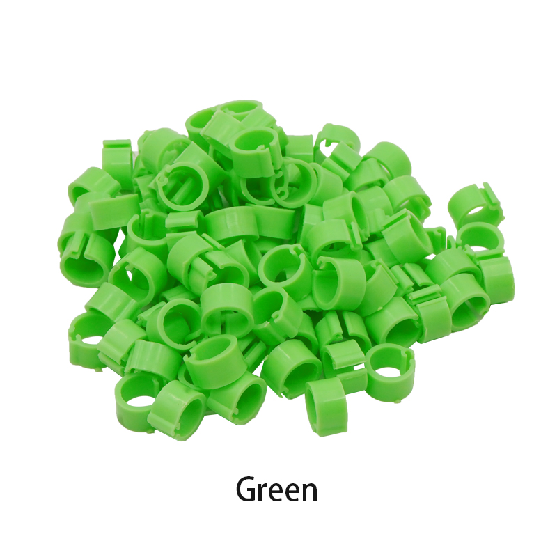 100 Stuks Vogels Voeten Ring Plastic Clip Ringen voor Vogels Duif Kwartel Voetring Boerderij Dier Carrier Duif Accessoires Vogel benodigdheden: Bordeaux