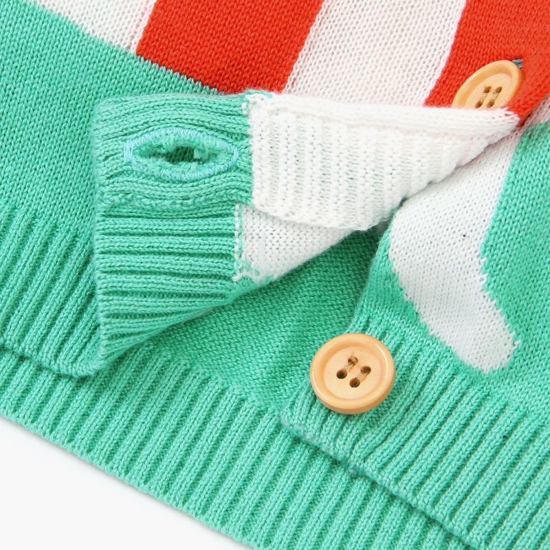 Enfants enfants pull bébé garçon fille vêtements Cardigan dessin animé arc-en-ciel imprimé tricoté coton décontracté vêtements d'extérieur chaude