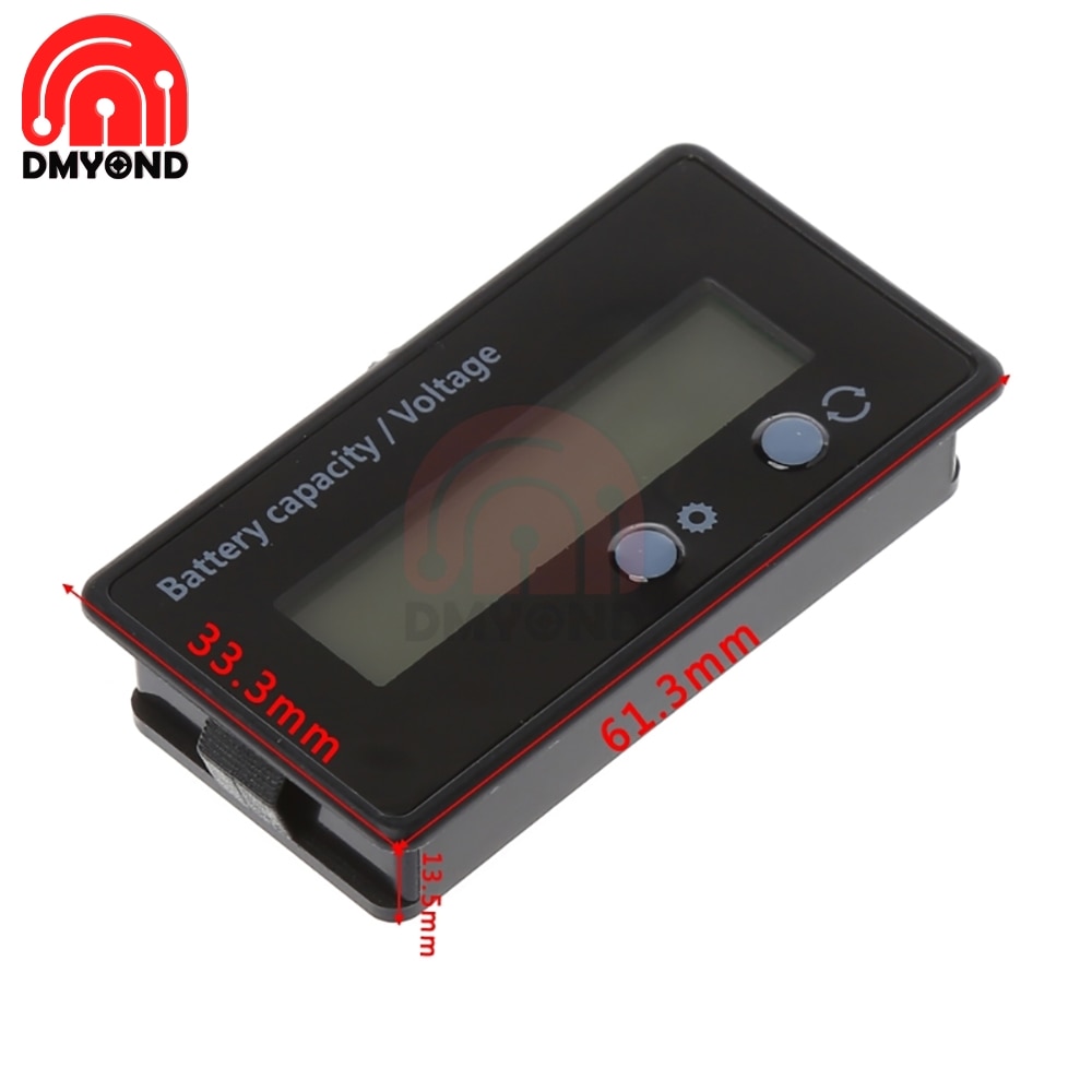 Dc 7v-100v 6v-73v litiumblysyra batterikapacitetsindikator makt display mätare led digital voltmeter spänningstester mätare