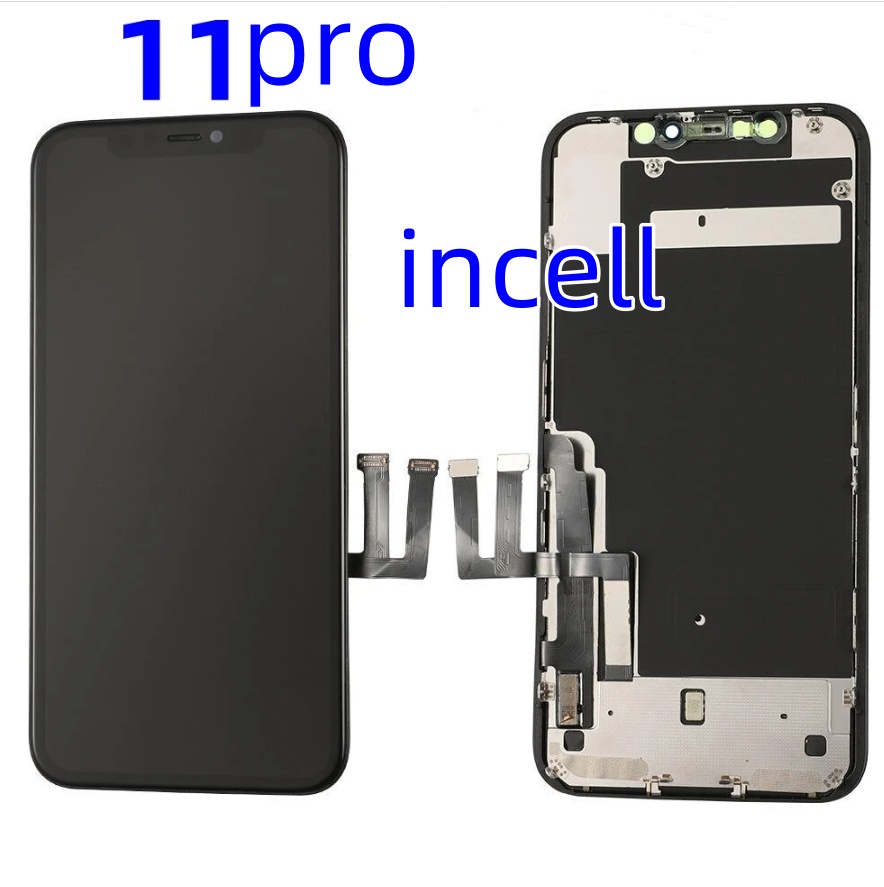 Lcd-skjerm til iphone 11 -skjerm med berøringsskjerm med 3d berøringsskjermerstatning fra fabrikken, skjerm til iphone 11 lcd: Hvit