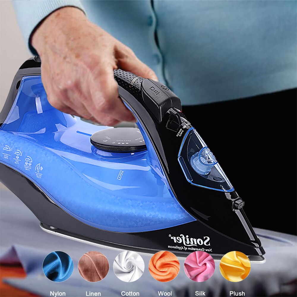 Sonifer – fer à vapeur électrique , pour voyage, maison, vêtements, repassage à la vapeur, plaque revêtue