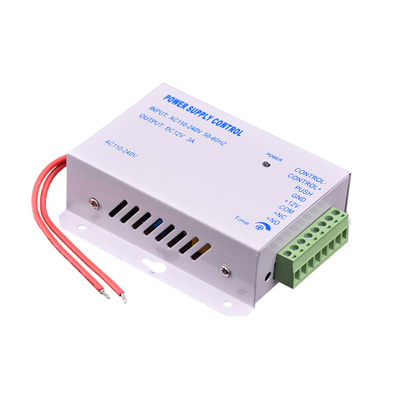 Eseye DC 12V 3A Door Access Control system Switch Power Supply AC 110~240V Delay time 15s Power Supply Control: power supply control
