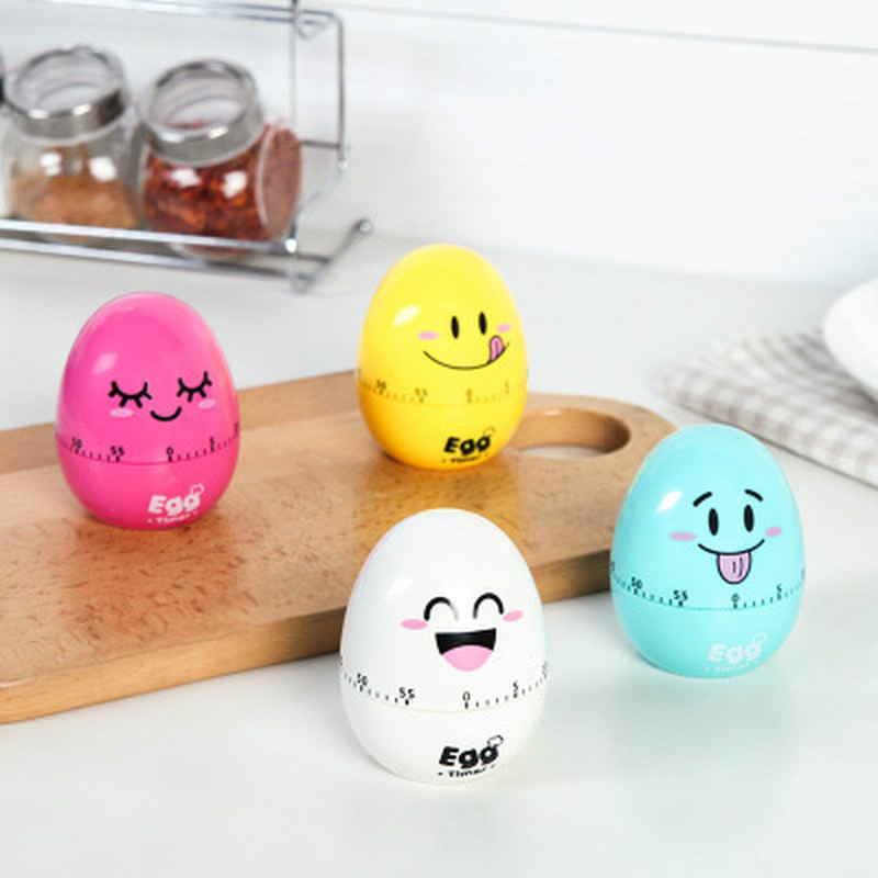 Cute Egg Timer Plastic Machine Timer Alarm Clock Kitchen Timer Time Digital Timer Countdown Stopwatch Kitchen Cooking Tools