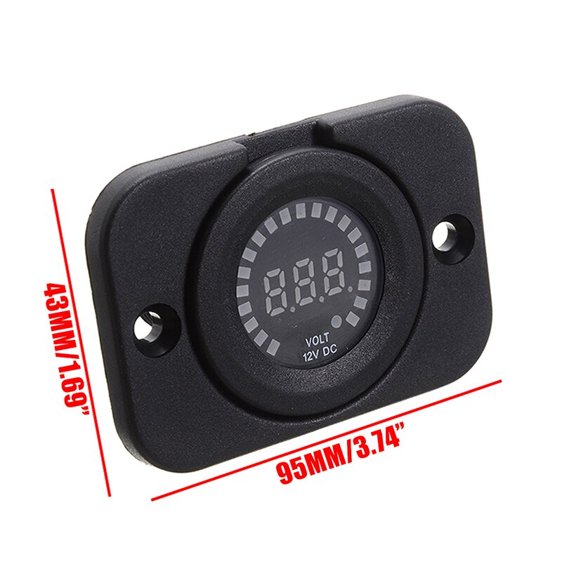 Dc 12V Universele Auto Motor Boot Led Digitale Voltmeter Panel Volt Meter Monitor Gauge Display Auto Accessoires