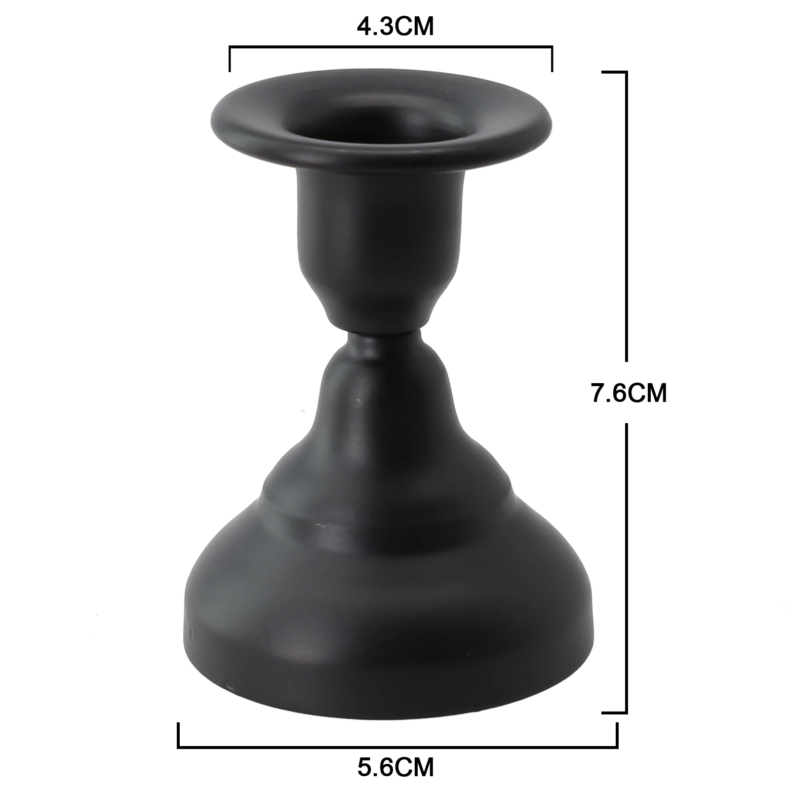 1pcs Candle Holder Desktop Candlestick Adornment Metal Candlestick Taper Candle Holder With Handle Home Wedding Decorations: Red