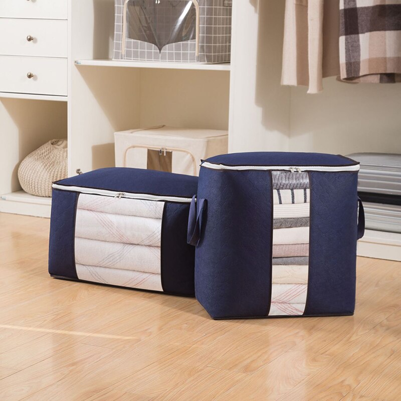 Clothing Storage Bag Package Foldable Quilt Blanket Wardrobe Organizer Large Capacity Travel Shoe Clothes Toys Pouch Accessories