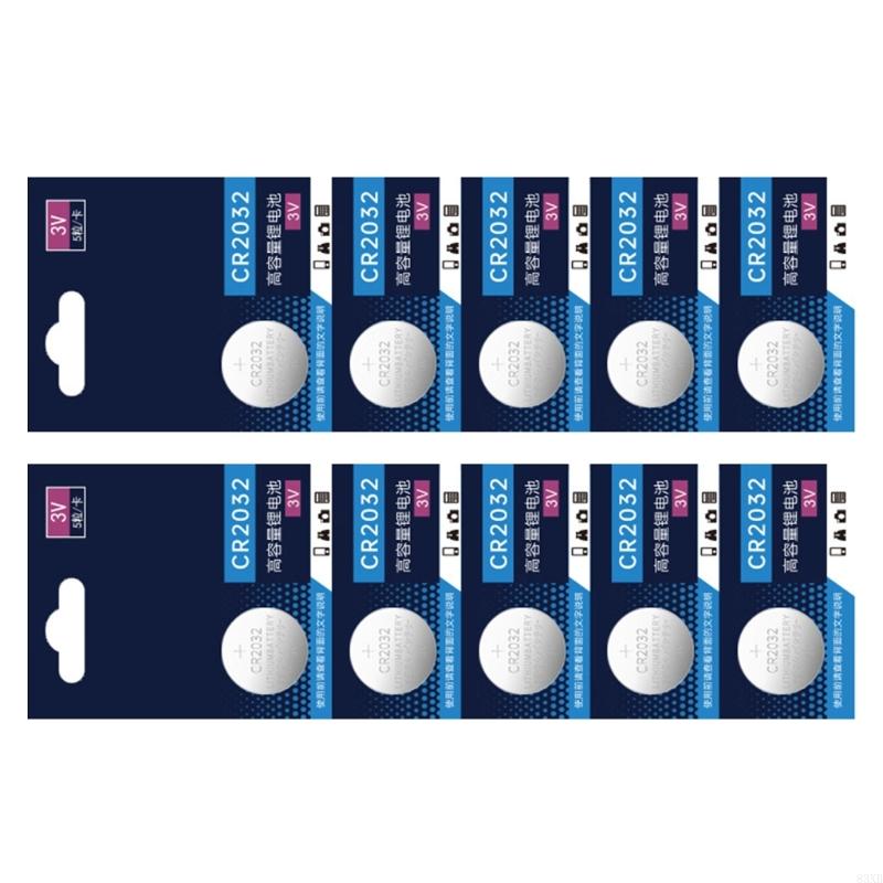 83XB 10PC/5PC CR2032 3V BATERIA BATERIA BATERIA BATERIA BATERIAS PARA RESPONSELHOS CALLULADORES