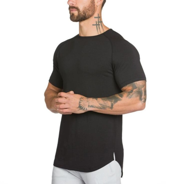 Muscleguy t-shirt long pour homme, Hip Hop, gym, Extra Long, musculation et Fitness