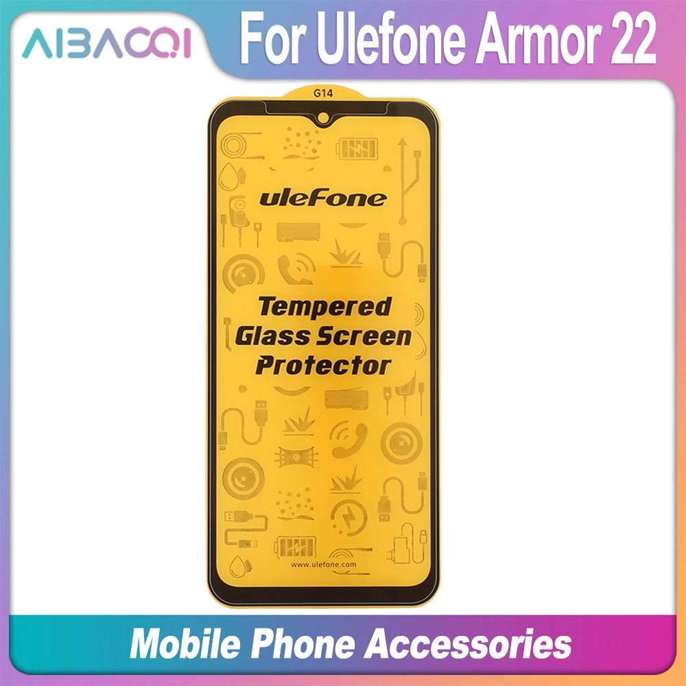 AiBaoQi Brand Glass Film For Ulefone Armor 12/12S 13 14/14 Pro 16 Pro Armor 21/22/23 Ultra/ 26 Ultra Clear Screen Protector: Dark Magenta