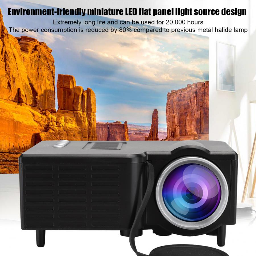 UC28c Fan + Aluminum Radiator + Eddy Air Duct Home HD 1080P Miniature Portable Projector home meeting projector